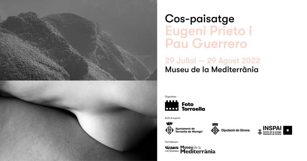 Poster for the exhibition 'Body-Landscape´ by Eugeni Prieto and Pau Guerrero.