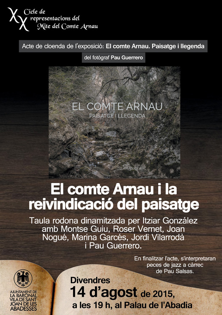 Event poster for 'El comte Arnau i la reivindicació del paisatge.'